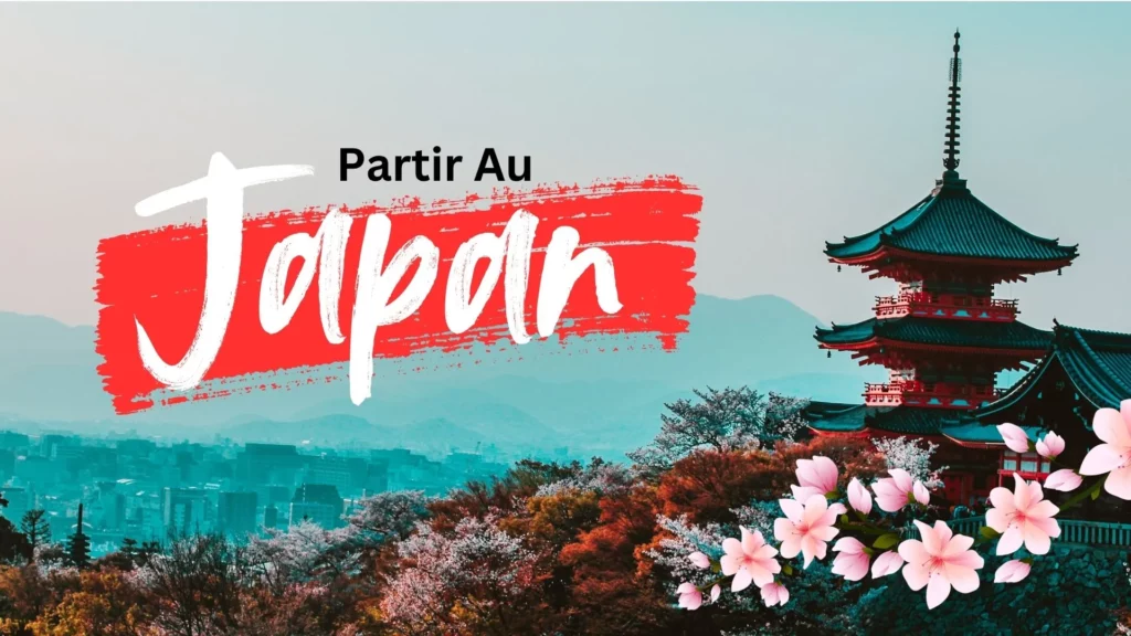 Blog 4 partir au Japon , photo de kyoto en fond