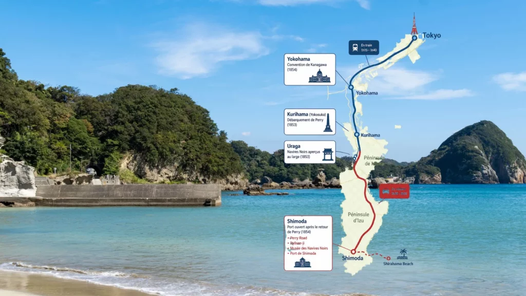 Que cherchait Perry au Japon ? Guide pour visiter les lieux des Navires Noirs 2 Itinéraire conseillé à Shimoda